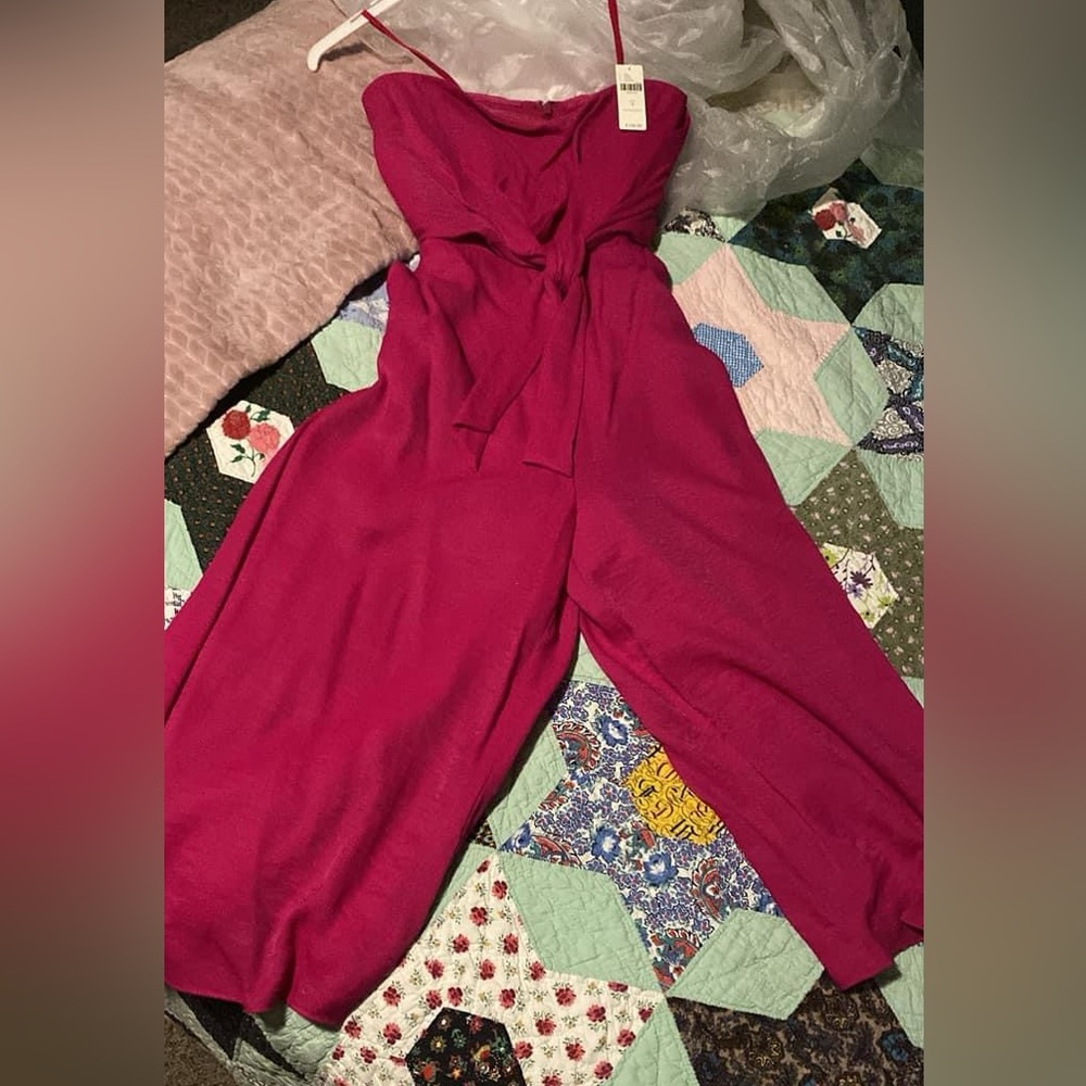 Maeve strapless jumpsuit